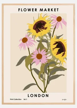 Flower Market. London Plakat (21x29.7 cm (A4))