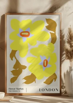 Flower Market. London Plakat (21x29.7 cm (A4))
