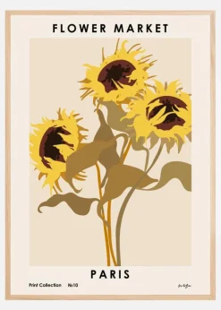 Flower Market. Paris Plakat (21x29.7 cm (A4))