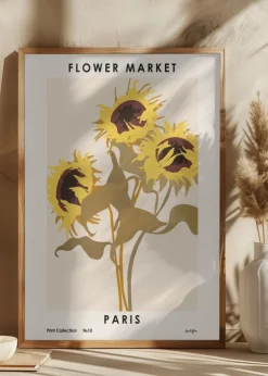 Flower Market. Paris Plakat (21x29.7 cm (A4))