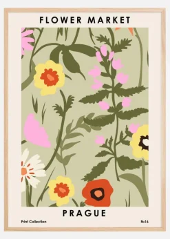 Flower Market Prague Plakat (21x29.7 cm (A4))