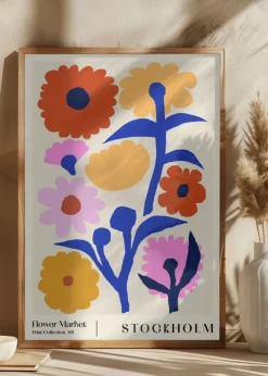 Flower Market. Stockholm Plakat (21x29.7 cm (A4))