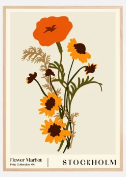 Flower Market. Stockholm Plakat (21x29.7 cm (A4))