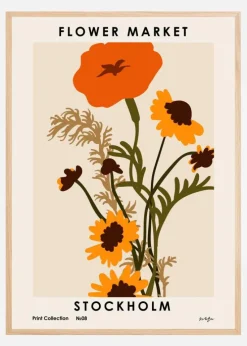 Flower Market. Stockholm Plakat (21x29.7 cm (A4))