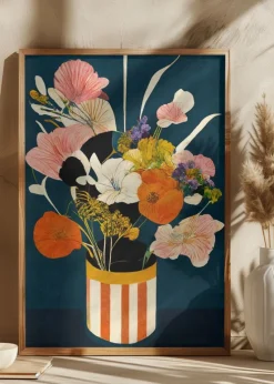 Flowers At Night Plakat (21x29.7 cm (A4))