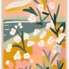 Flowers By The Sea Plakat (21x29.7 cm (A4))
