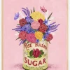 Flowers In a vintage Can Plakat (21x29.7 cm (A4))