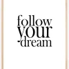 Follow your dream Plakat (21x29.7 cm (A4))