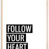 Follow Your Heart Plakat (21x29.7 cm (A4))