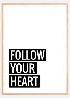 Follow Your Heart Plakat (21x29.7 cm (A4))