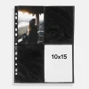 Fotolommer 10x15 cm Stående - 10-pak Sorte