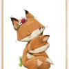 Fox Hugging Plakat (21x29.7 cm (A4))