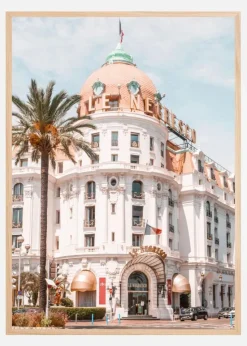 French Riviera Building Plakat (21x29.7 cm (A4))
