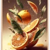 Fresh Oranges Plakat (21x29.7 cm (A4))