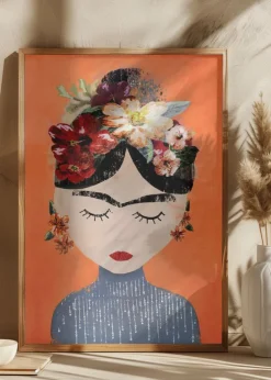 Frida (Orange Version) Plakat (21x29.7 cm (A4))