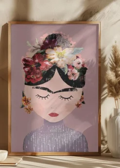 Frida (Pastel Version) Plakat (21x29.7 cm (A4))