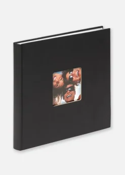 Fun Album Sort - 26x25 cm (40 Hvide sider / 20 blade)