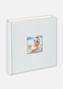 Fun Babyalbum Blå - 30x30 cm (100 Hvide sider/50 blade)