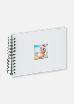 Fun Babyalbum Blå - 23x17 cm (40 Sorte Sider/20 blade)