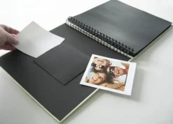 Fun Spiralalbum Blå - 30x30 cm (50 Sorte sider / 25 blade)