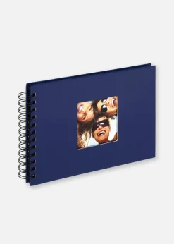 Fun Spiralalbum Blå - 23x17 cm (40 Sorte sider / 20 blade)