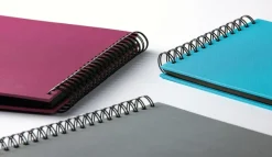 Fun Spiralalbum Havsblå - 23x17 cm (40 Sorte sider / 20 blade)