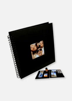 Fun Spiralalbum Sort - 30x30 cm (50 Sorte sider / 25 blade)