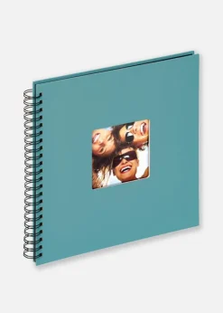 Fun Spiralalbum Turkis - 30x30 cm (50 Sorte sider / 25 blade)