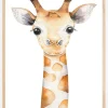 Giraffe Watercolor Plakat (21x29.7 cm (A4))