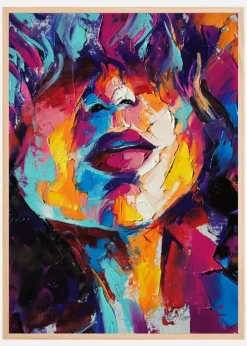 Girl Painting Plakat (21x29.7 cm (A4))