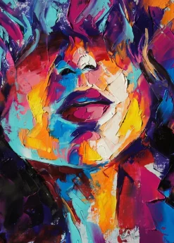 Girl Painting Plakat (21x29.7 cm (A4))