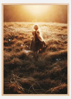 Girl walks in the dew Plakat (21x29.7 cm (A4))