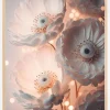 Glowing Patel Pink Flowers Plakat (21x29.7 cm (A4))