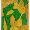 Gold and green abstract Plakat (21x29.7 cm (A4))