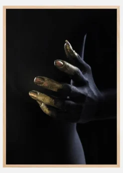 Golden Hands I Plakat (21x29.7 cm (A4))