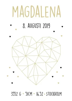 Golden Heart (21x29,7 cm (A4))