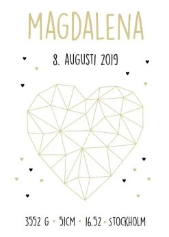 Golden Heart (21x29,7 cm (A4))