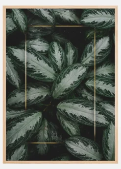 Green Leaves Plakat (21x29.7 cm (A4))