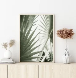 Green Leaves Plakat (21x29.7 cm (A4))