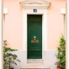 Green Paris Door Plakat (21x29.7 cm (A4))