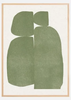Green Stones Composition Plakat (21x29.7 cm (A4))