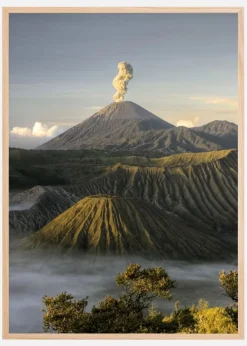 Green volcano Plakat (21x29.7 cm (A4))