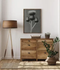 Grey Flower I Plakat (21x29.7 cm (A4))