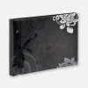 Grindy Fotoalbum Sort - 23,5x16 cm (40 Sorte sider / 20 blade)