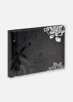 Grindy Fotoalbum Sort - 23,5x16 cm (40 Sorte sider / 20 blade)