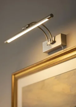 Gunnebo V962 LED Billedbelysning 37 cm - Nikkel