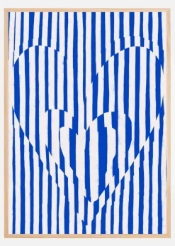 Hearts (Blue Version) Plakat (21x29.7 cm (A4))