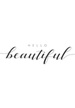 Hello Beautiful Plakat (21x29.7 cm (A4))