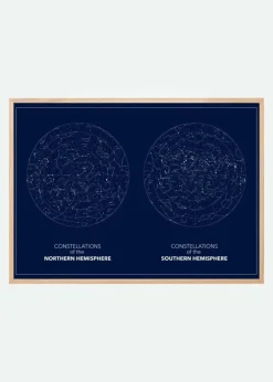 Hemispheres Dark Plakat (21x29.7 cm (A4))