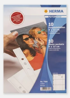 Herma fotolommer 9x13 cm Liggende - 10-pak Hvide